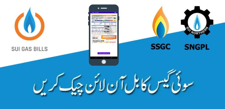 Sui Gas Bill Online Check Duplicate